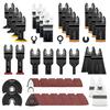 60-Piece Universal Oscillating Saw Blade Set - Arc & Straight Blades for Woodworking Tools