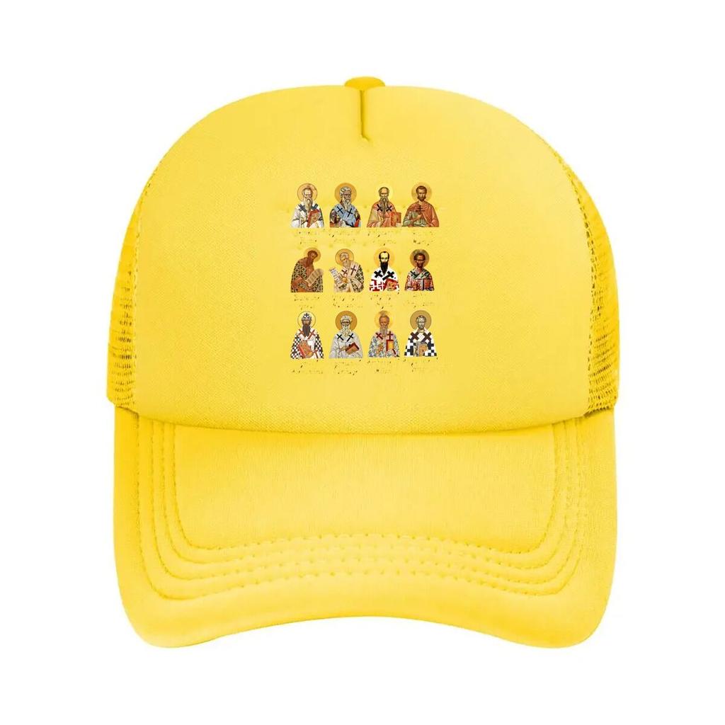 Orthodox Saints Icons Wall Art Home Decor Mesh Baseball Cap Hip Hop