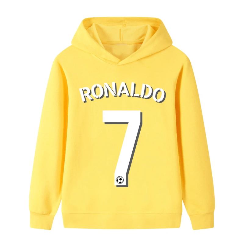 

Printed Children s Hooded Sweatshirt Autumn Winter Loose Casual Comfort Soft Long-sleeved Top for Boys Girls 4XL жовтий