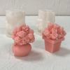 1PC DIY Tulip Bouquet Ornament Handmade Mold 3D Hydrangea Vase Aromatherapy Candle Silicone Mold