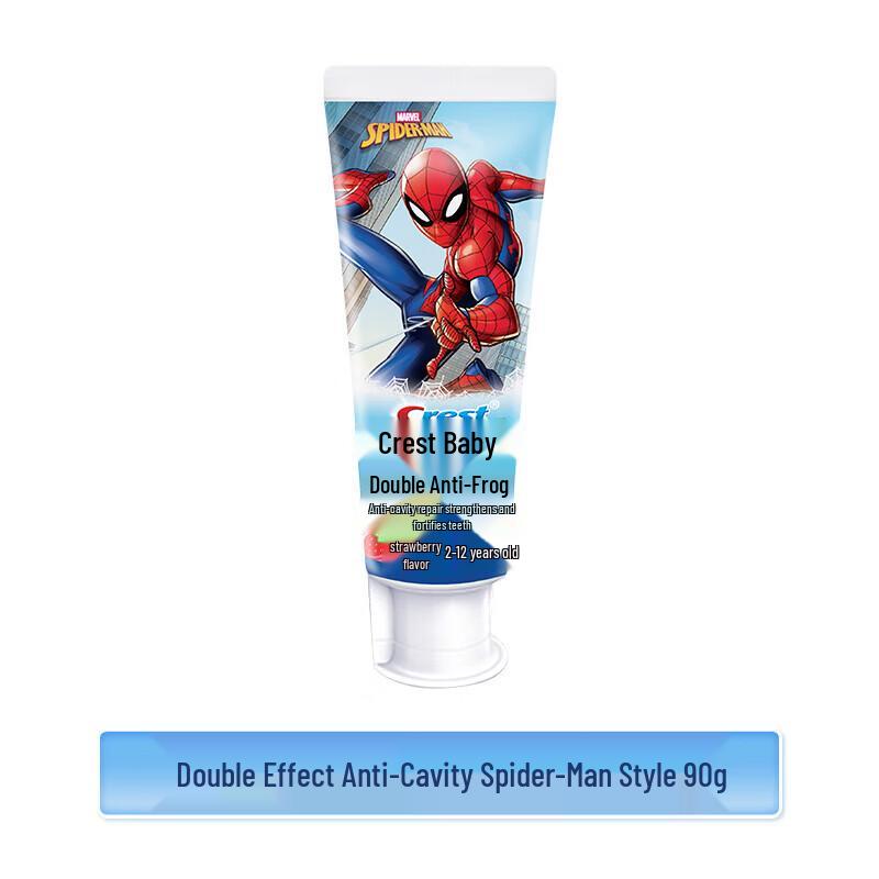 Crest Kids Dual-Action Anti-Cavity Toothpaste, Spider-Man Strawberry, 90g