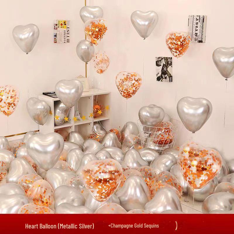 Herzförmige Ballons: Perfekt für Hochzeiten, Valentinstag, Heiratsanträge, Verlobungen und Geburtstagsdekorationen