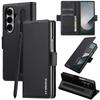 Slim Pu Leather Flip Phone Case for Samsung Galaxy Z Fold 7 Fold6 5 4 3 Pen Slot Magnetic Buckle Card Holder Wallet Stand Cover
