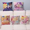 Aikatsu On Parade! Anime Cushion Cover Car Throw Pillow Case For Sofa Car Christmas Gift 40x40cm 45x45cm