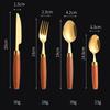 Jaswehome 1/4Pcs Western Cutlery Set Stainless Steel Dinnerware Knife Fork And Spoon Upscale Tableware Set