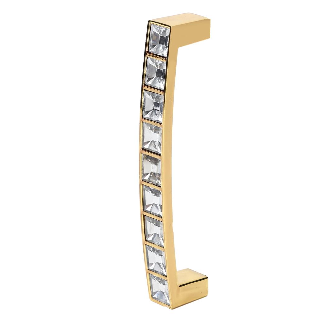 Crystal Pull Modern Cabinet Handle Double Hole Handle for Closet Drawer Cupboard Door