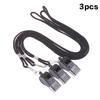 High Strength Black Halter Whistle, Multi-Pack Sports Referee Whistle For Basketball Volleyball Outdoor Hiking Emergency Use