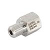 304 Stainless Steel Threaded Conversion Fitting: Female M11x1.25 To Male M10x1 Metric Reducer