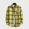 Hong Kong Style Men's Plaid Sun Protection Jacket - Long-Sleeved, Lightweight, Trendy & Stylish.