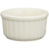 Banko Ware Oven-Safe Souffl? Cocotte (Small) Plates, Set of 2, White Vertical Stripes, Approx. 9cm Diameter, Microwave Safe, 06578-2