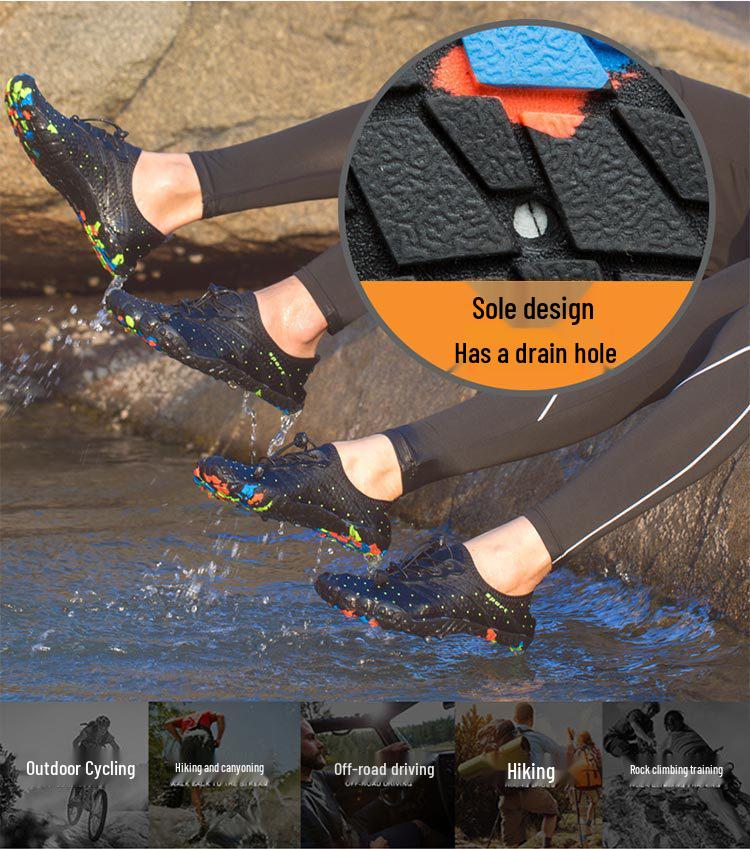 Unisex Schnelltrocknende Rutschfeste Outdoor Trekking- & Strandschuhe, Verschleißfest für Wasser & Land