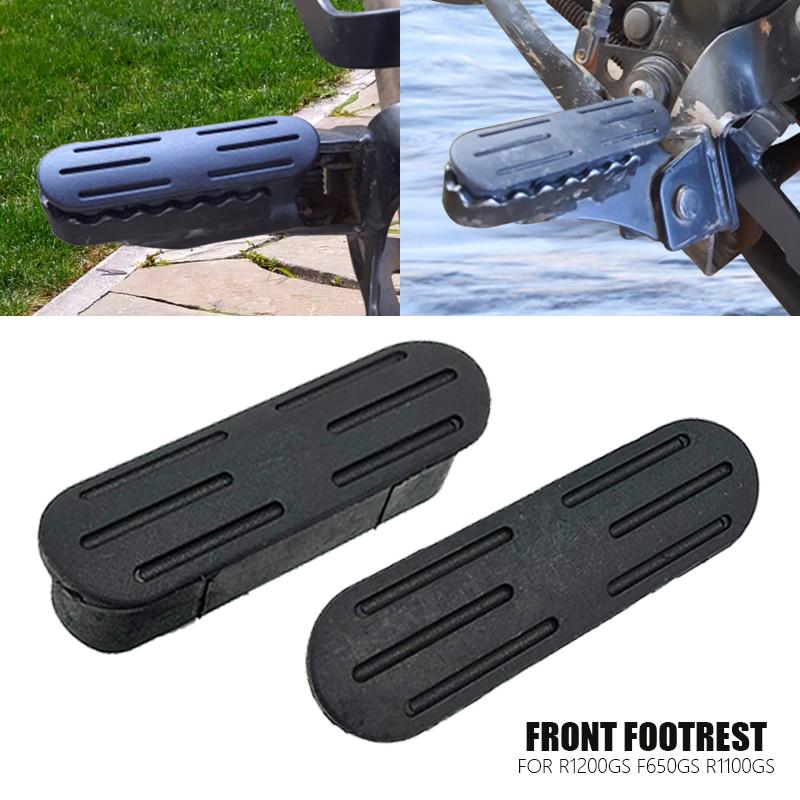 For BMW R1200GS 2005-2013 2010 2012 / Front Footrest F650GS 2001-2007/R1100GS Motorcycle Foot Peg Footpegs Plate Rubber Cover