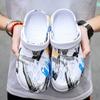 Fashion Big Size 38-49 Summer Men Sandals Light EVA Casual Shoes Hole Shoes Clogs Lovers Home Garden Outdoor Male Beach Flat Slippers