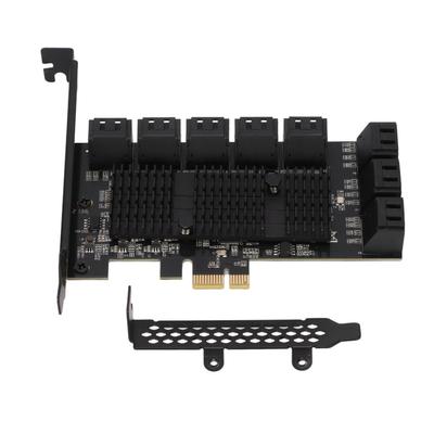 Adapter Card PCIE 1X To 16 Port SATA3.0 6Gbps Multi Port Hard Disk Adapter Card for PC Desktop