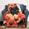 1PC Black Cat Print Blanket, Throw For Sofa, Bed, Travel, Printing Blanket With Soft And Warm Fabric Yy250918206