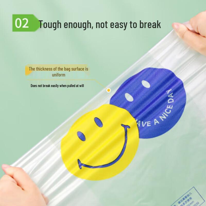 Thickened Smiley Face Plastic Takeout Bags