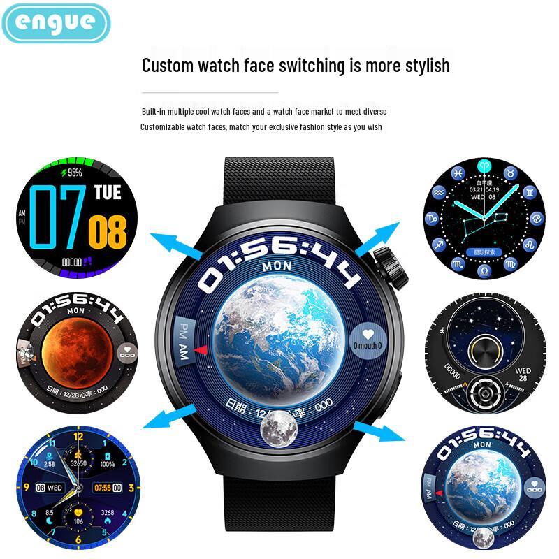 ENGUE EG-T12B Full Touch Smart Sports Watch (CN version)
