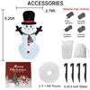5.2FT Xmas Holiday Inflatable Yard Decor LED Snowman Toy Christma Outdoor Home Decoration Ornament Festive Gift Supplies Decor