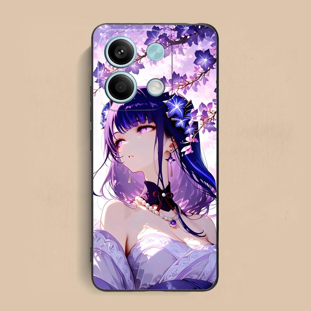 

Game GI Raiden Shogun Matte TPU Mobile Phone Case for Xiaomi Redmi Note 14 13 12 11 S Pro Plus 4G 5G Colorful Printing Cover Redmi Note 11S 4G