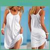 Elegant Casual Beach Dress With Stylish Straps And Unique Print Design