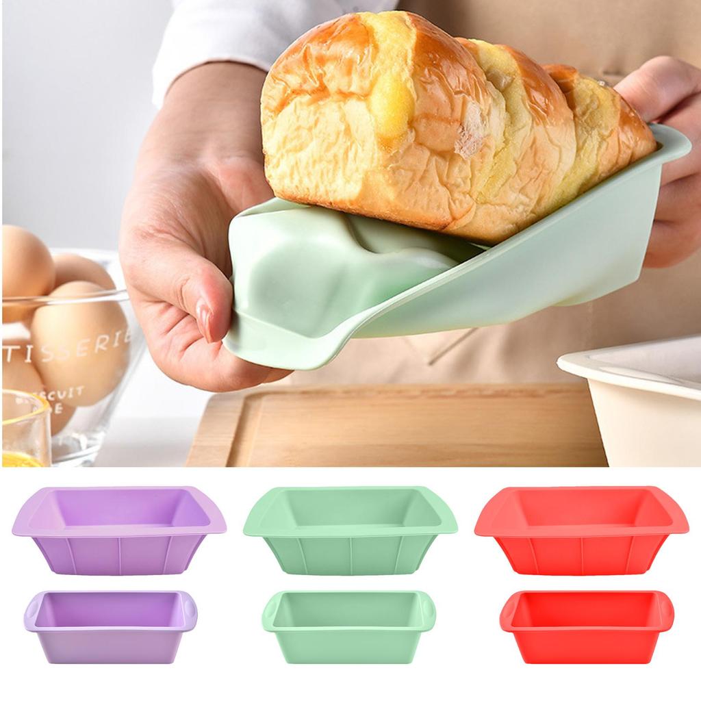 1Pc Household Rectangular Silicone Mold Candy Toast Mould Easter Bread DIY Kitchen Supplies Cake Bakeware Pan Baking Tools