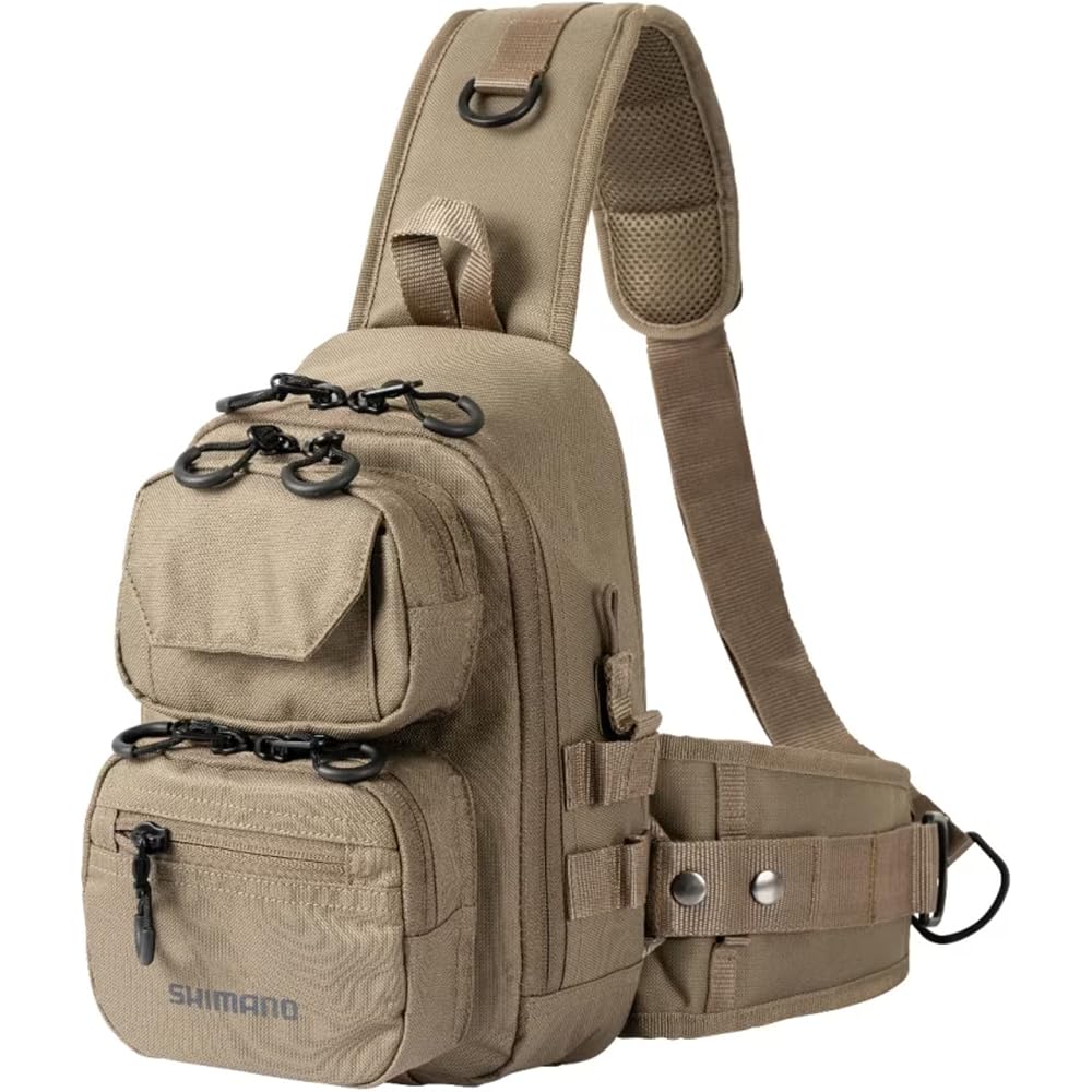 Shimano Tough Sling BS-225W Sand Beige Medium Fishing Bag