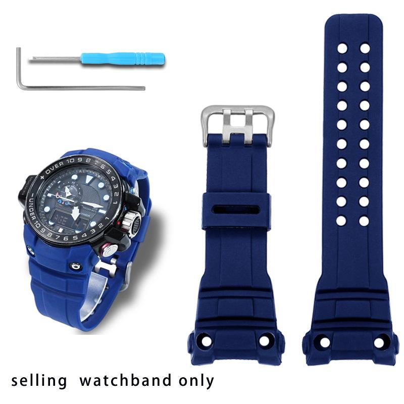 Специальный силиконовый ремешок для часов с интерфейсом для серии Casio Navigation Master 5371 GWN-1000/GWN-1000B силиконовый ремешок-браслет GWN-1000 синий
