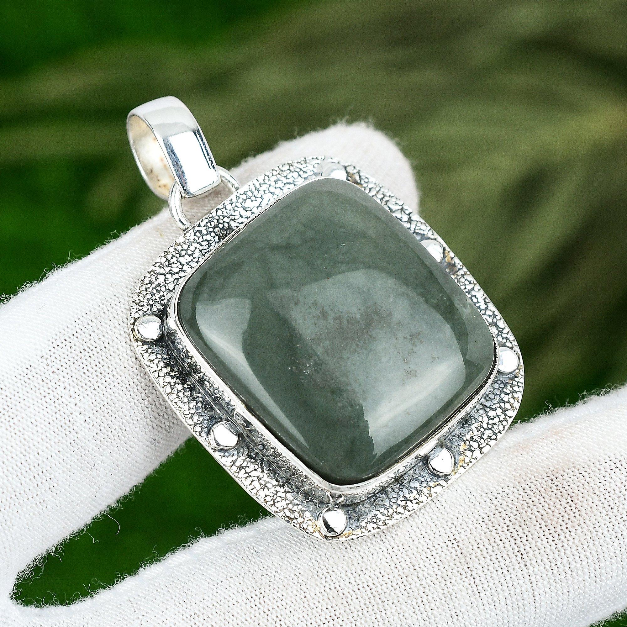 

Easter Sale 925 Sterling Silver Natural Polychrome Jasper Wife Unique Pendant