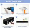 Tool Storage Rack Wall Mounted Screwdriver Holder Metal 2 Pack