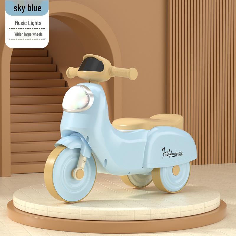 Foot-Powered Kids' Ride-On Tricycle Scooter