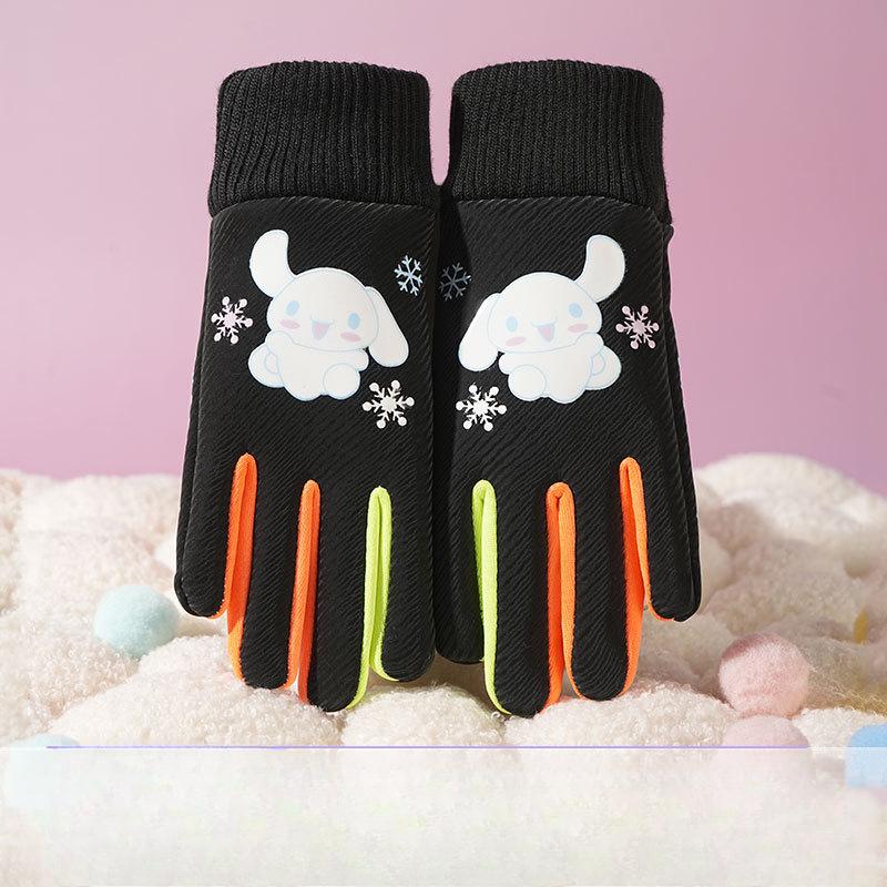 

Дитячі рукавички для чоловіків та жінок Взимку Плюс Оксамит Для вулиці Лижі Велоспорт для розваги П ятипалі Нековзкі Водонепроникні Милі Теплі Рукавички L