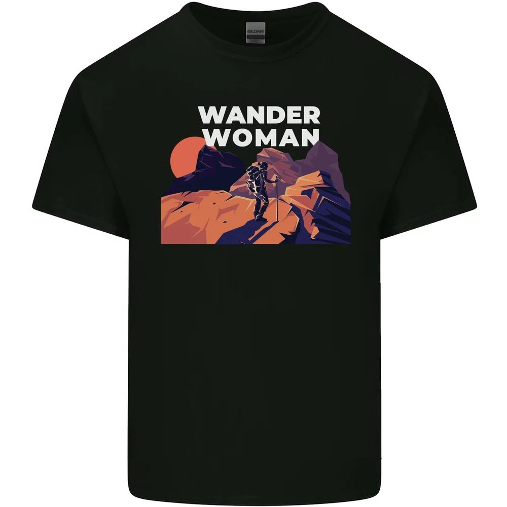 Wander Unisex Funny Hiking Trekking Walking Unisexs Light Cotton TShirt S
