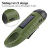 For Outdoor Camping Hiking Hand Crank Dynamo Flashlight Portable USB Charging Emergency Torch Survival Gear Solar Powered LED Flashlight