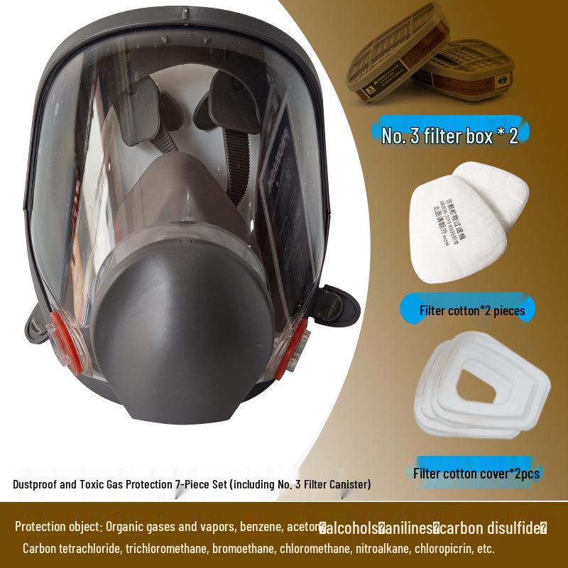 6800 Full Face Respirator Mask for Dustproof, Welding, Spray Painting, Chemical Protection, and Pesticide Use