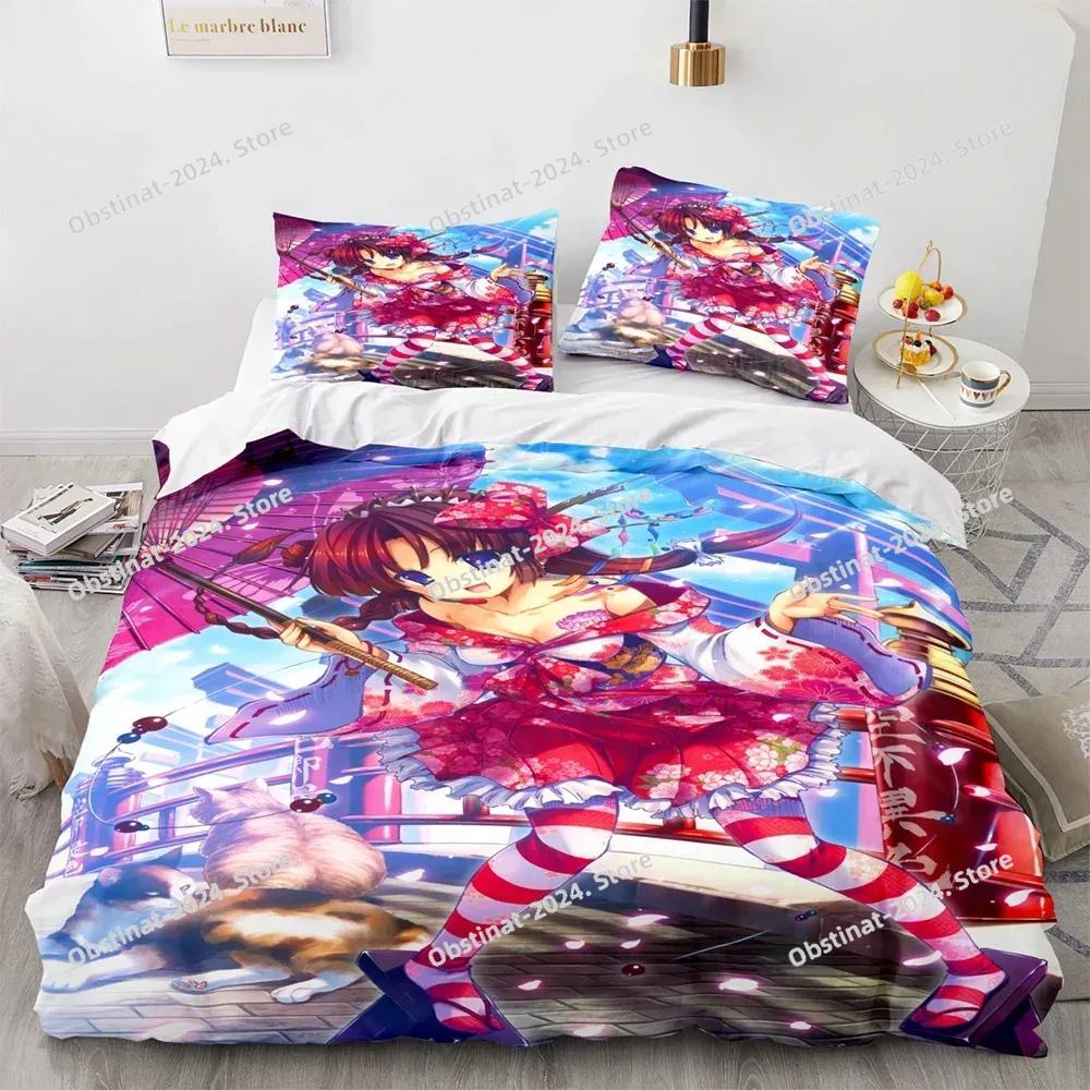 Comforter Anime Kawaii Sexy Girl Bedding Set Boys Girls Twin Queen Size Bed Kids Adult Fashion Home Textileextile