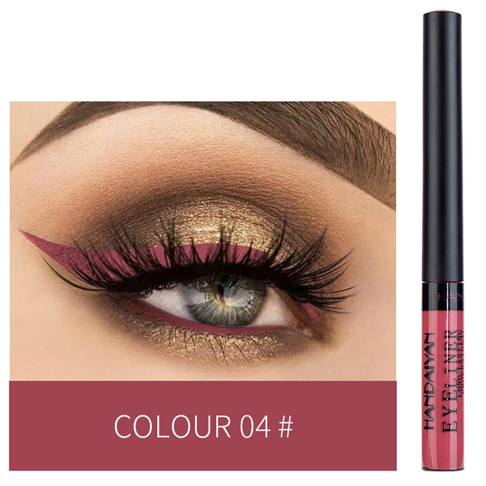 34-color Matte Quick-drying Long-lasting Non-bleeding UV Fluorescent Colored Eyeliner Liquid Pen