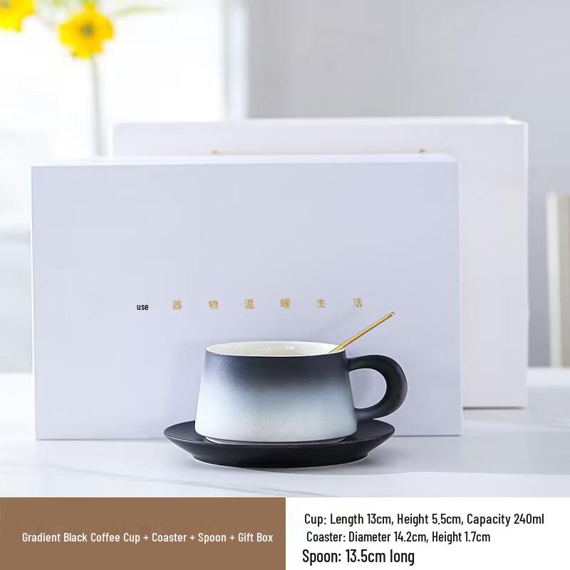 Yi Ceng Ceramic Coffee Cup and Saucer Set