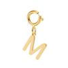 spring buckle Letter Charms Pendant initial charms pendant for Women Necklace earring Zircon keychain DIY accessories Wholesale