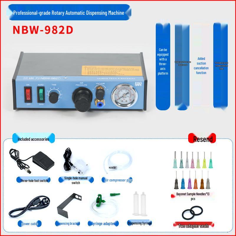 NBW-982D Semi-Automatic UV Glue & Silicone Dispensing Machine with Manual Controller