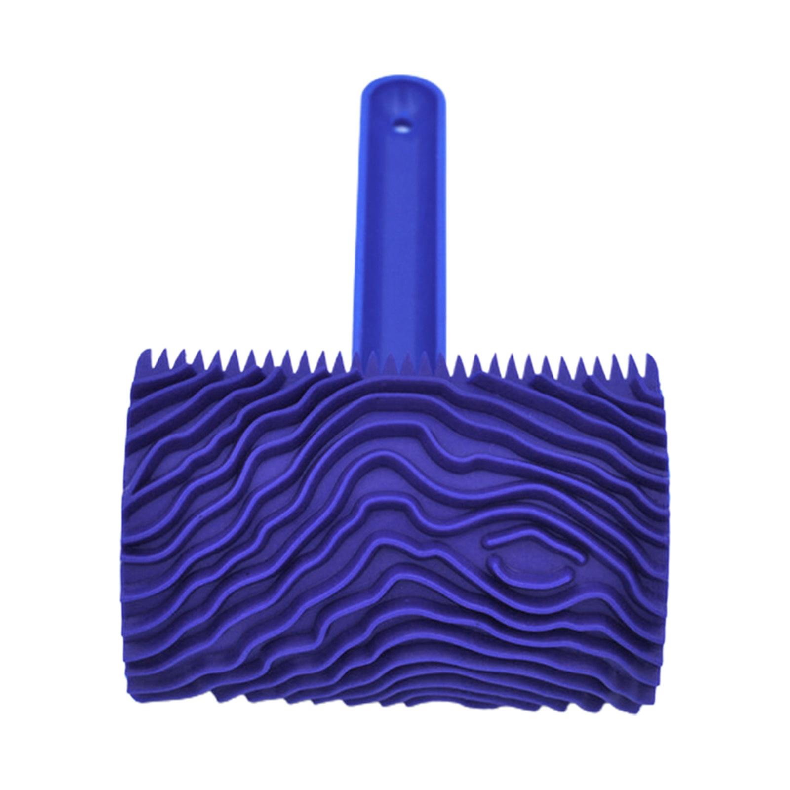 Imitation Wood Pattern Tool Set 7 Inch Rubber Roller Imitation Realistic Wood Grain Tool Wood Grain Coating Tool 1 синий