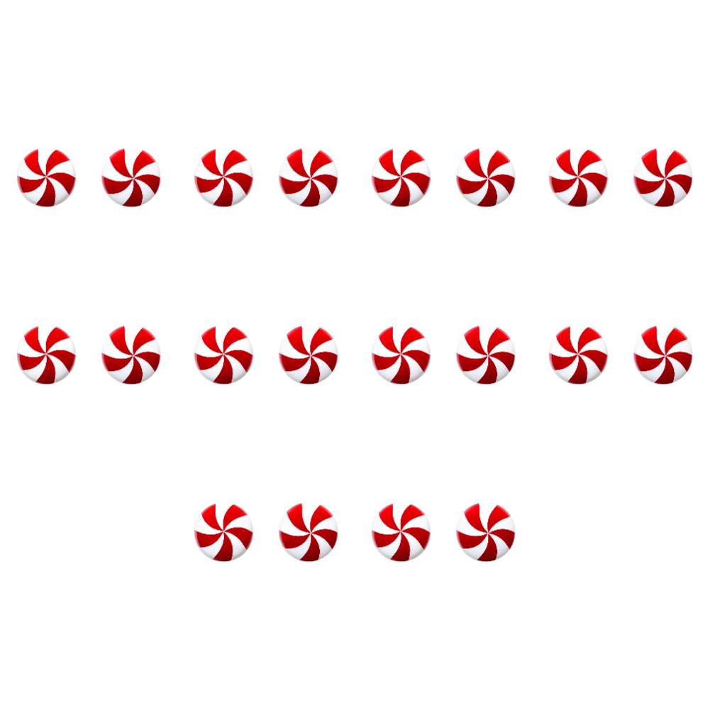 10-30pcs Christmas Knob Button Cover Christmas Candy Cane Ornament Christmas Peppermint Candy Decoration Christmas Decoration