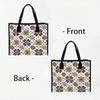 Bohemian Floral Printed Canvas Tote Bag for Daily Use