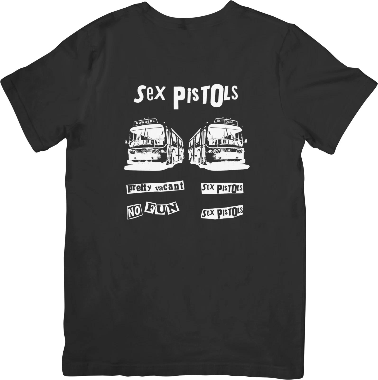 The Sex Pistols Музыка для мужчин и женщин Качественная хлопковая футболка Черная 3XL