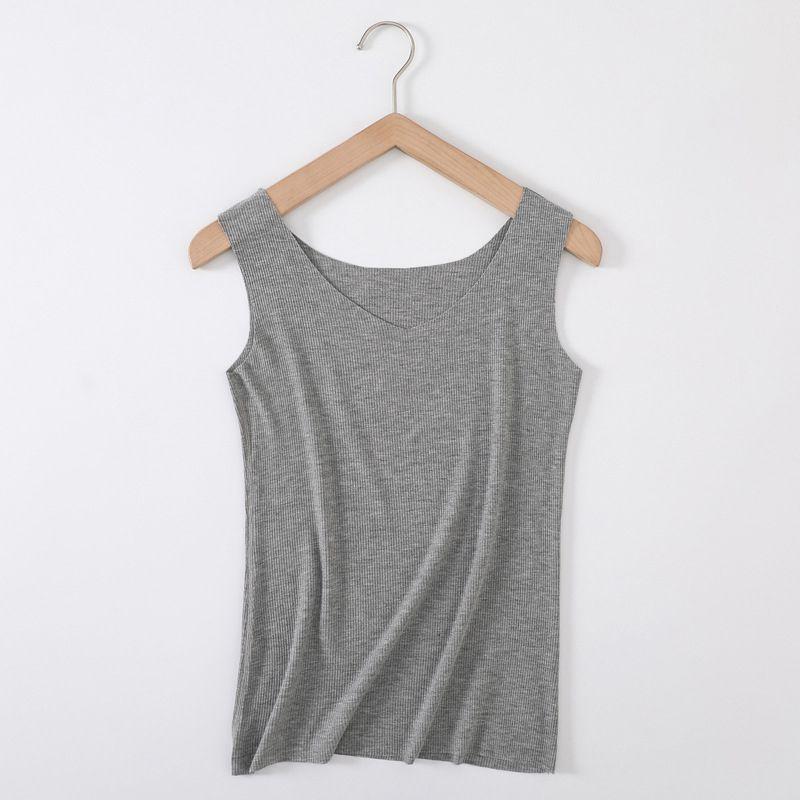 Women's Soft Seamless Ribbed Racer Back Stretch Tank Top For Yoga And Layering