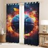 Cartoon Curtain Basketball For Boy 3D Print Bedroom Living Room Window Blackout Partition Style Home Decoration