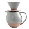 Klassischer Keramik-Kaffeefilter mit geräumiger 830-ml-Kanne, Kaffeemaschine mit großem Fassungsvermögen, Brauset für mehrere Tassen