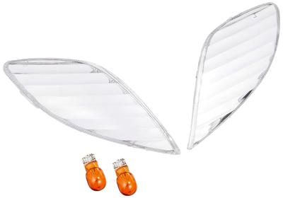 KITACO Turn Signal Lens Set and for Honda Jog Remote Axis (Left Right) Jog, DX, Jog, Street, Etc., Front, Clear, 807-0078000