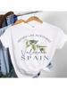 T-Shirt Feiertagsreise 90er Niedlich Unisex Mode T-Shirt Lässig Aufdruck Cartoon Olivenzweig Muster Unisex Bedruckte Kleidung Oberteil