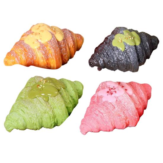 Rising Simulation Croissant Squeeze Toy Stress Relief Bread Shape Sensory Toy Decompression