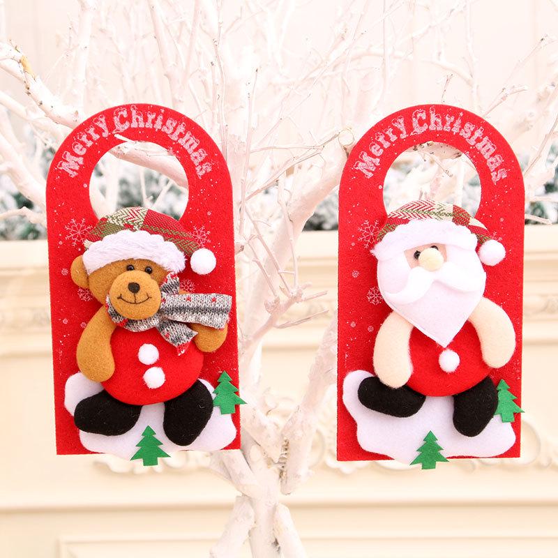 Festive Non-Woven Cartoon Christmas Door & Window Ornament
